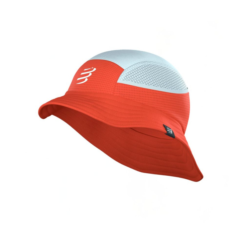 Gorra running Compressport Stayfresh Ice Bob Tigerlily Star White
