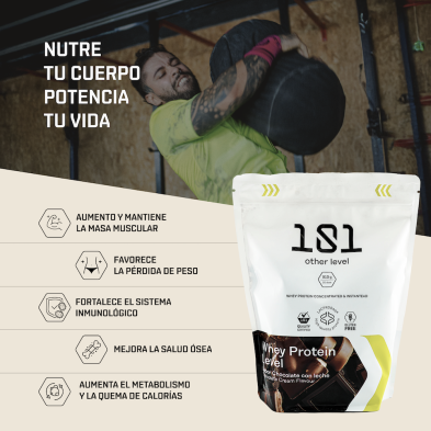 proteina whey lacprodan chocolate 101 other level características