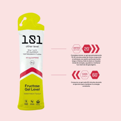gel energético con cafeína 101 other level sandía 81g cuando tomar