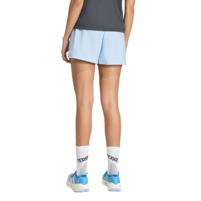 Pantalón corto Adidas Terrex Xperior Clima365 3 mujer Glow Blue corte clásico y tejido repelente al agua