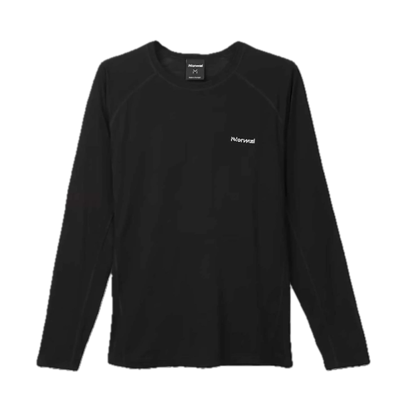 Camiseta Manga larga Merino hombre Black solo