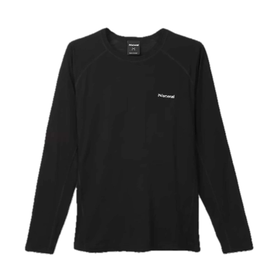 Camiseta Manga larga Merino hombre Black solo