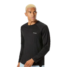 Camiseta Manga larga Merino hombre Black solo