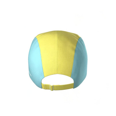 Gorra running Compressport 5 Panel Lemon Ether compacta y plegable