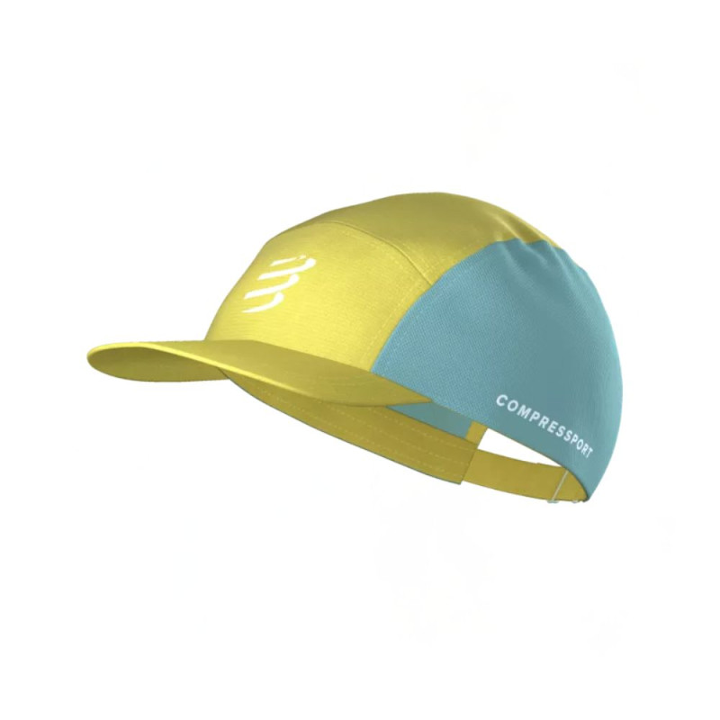 Gorra running Compressport 5 Panel Lemon Ether