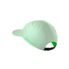 Gorra running Compressport 5 Panel Lime