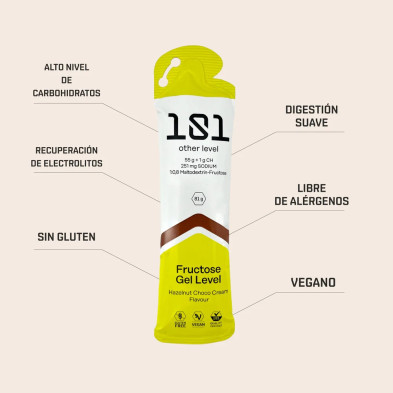 gel energético 101 other level crema de chocolate 81g composición