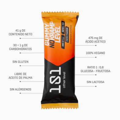 Gummy No-Kramp level - sabor Energy 41g características