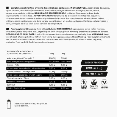 Gummy No-Kramp level - sabor Energy 41g ingredientes