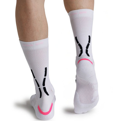 Calcetines X-Bionic X-Socks Trail Anatomix Crew X White X Black sin ampollas