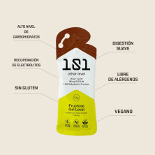 Gel energético fructose crema de chocolate 31 grs frontal
