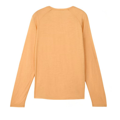 Camiseta Manga larga NNormal Merino hombre Orange con propiedades termorreguladoras