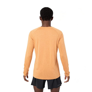 Camiseta Manga larga NNormal Merino hombre Orange cómoda, fina y suave
