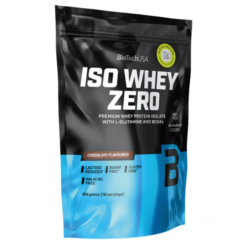 Iso Whey Zero Biotech Lactose Reduced proteína en polvo 454gr Chocolate