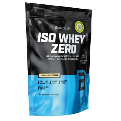 Biotech USA Iso Whey Zero Lactose Reduced proteína en polvo 454gr Vainilla