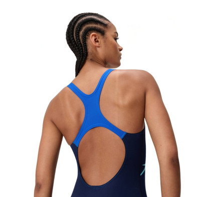 Bañador de natación Speedo Medley Logo Medalist Swimsuit Navy/ Blue