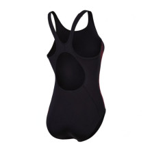 Bañador de natación Speedo Placement Muscleback Swimsuit Black Purple