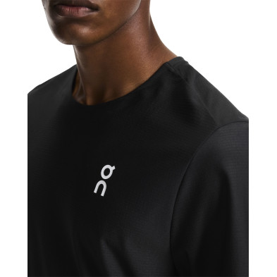 Camiseta manga corta On Running Court-T hombre Black detalle