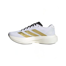 Zapatillas Adidas Adizero Evo SL Woven mujer Cloud White Matte Gold Core Black
