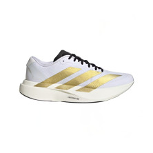 Zapatillas Adidas Adizero Evo SL Woven mujer Cloud White Matte Gold Core Black