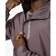 Chaqueta impermeable Trail Rain hombre Purple cremallera