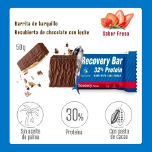 Recovery bar Victory Endurance 50 gr 32% proteina fresa detalle