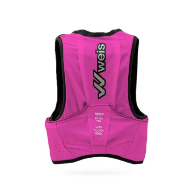 Chaleco Weis Simer 10 L Ultra 100K Rosa + Series Vest espalda