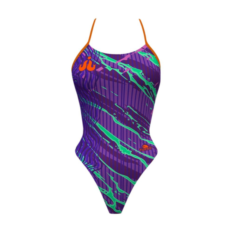 Bañador de natación Turbo  Sirene Haba Waba Waves Violeta