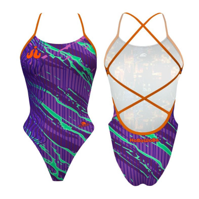 Bañador de natación Turbo  Sirene Haba Waba Waves Violeta