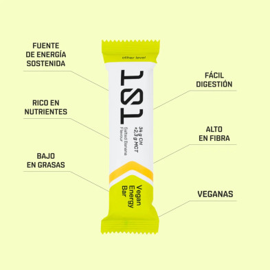 Vegan Energy Bar 101 Other Level Banana 51 g propiedades