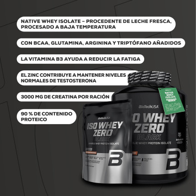 Iso Whey Zero Black proteína en polvo 1816gr. Chocolate