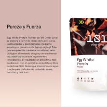 Proteína Egg white Powder chocolate 101 other level lectura
