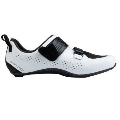 zapatillas triatlón Northwave Tribute Carbono blanco negro lateral
