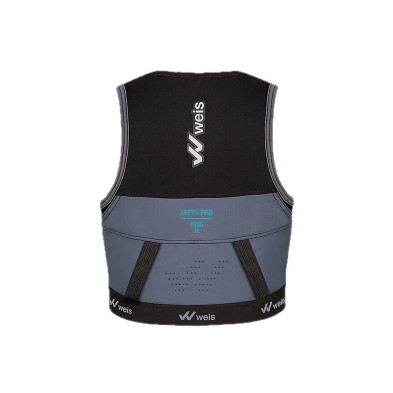 Chaleco Lefty Pro 7 L Vest negro / cyan espalda