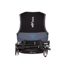 Chaleco Lefty Pro 7 L Vest negro / cyan con palos