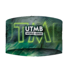 Headband Cinta CoolNet UV Wide UTMB verde