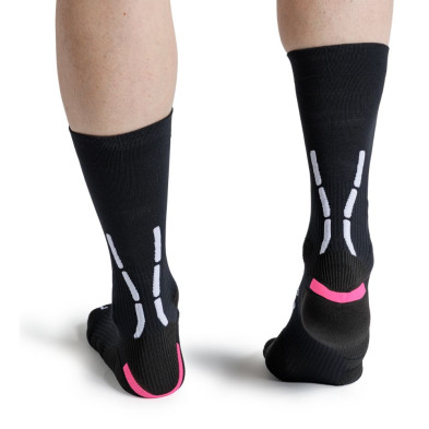 Calcetines X-Bionic X-Socks Trail Anatomix Crew X Black X White sin ampollas