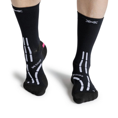 Calcetines X-Bionic X-Socks Trail Anatomix Crew X Black X White calcetines trail running