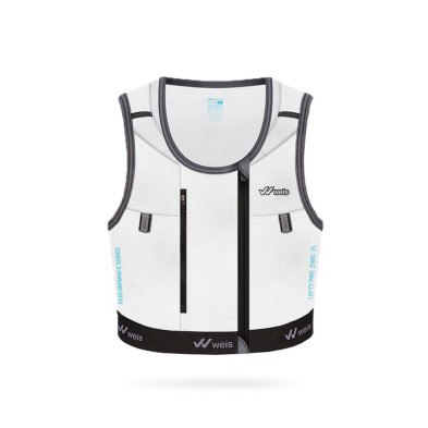 Chaleco Weis Lefty Pro 7 L Vest White cyan / Performance Series frontal