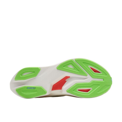 Zapatillas Brooks Hyperion Max 3 Hombre Coconut/ Green Gecko/ Pink Clay gran capacidad de respuesta