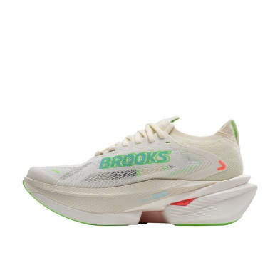 Zapatillas Brooks Hyperion Max 3 Hombre Coconut/ Green Gecko/ Pink Clay amortiguación