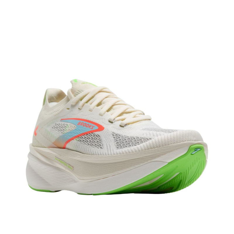 Zapatillas Brooks Hyperion Max 3 Hombre Coconut/ Green Gecko/ Pink Clay