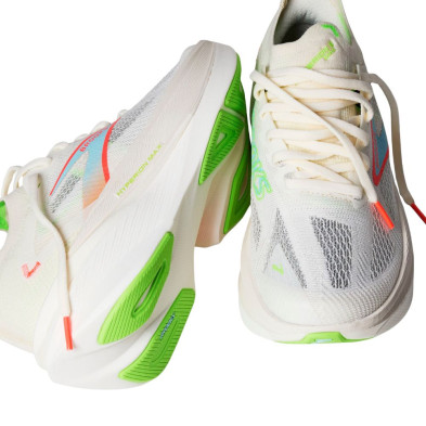 Zapatillas Brooks Hyperion Max 3 Hombre blanco coco, verde fluor, rojo azul