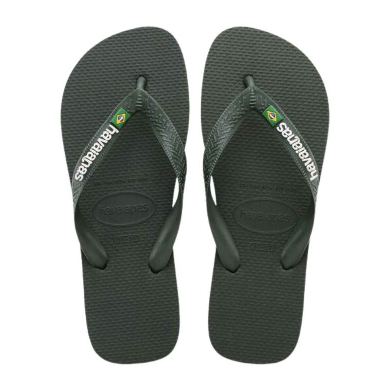 Sandalias Havaianas Flip Flop Top Brasil Olive Green