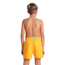Bañador de playa niño Arena Boxer Solid R junior Parrot/ Turquoise tejido suave y reciclado