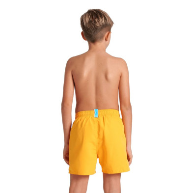 Bañador de playa niño Arena Boxer Solid R junior Parrot/ Turquoise tejido suave y reciclado