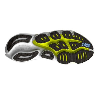 Zapatillas Brooks Glycerin Flex hombre White/ Cyber Yellow/ Nightlife pisada suave y flexible