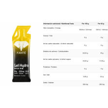 Gel energético Fanté Hydro 35 Glut 5 Limited Edition Limón