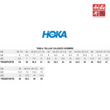 tallaje Hoka hombre