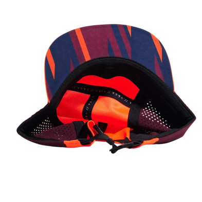 Gorra Running Vaga Feather Racing Cap naranja neo ciruela azul